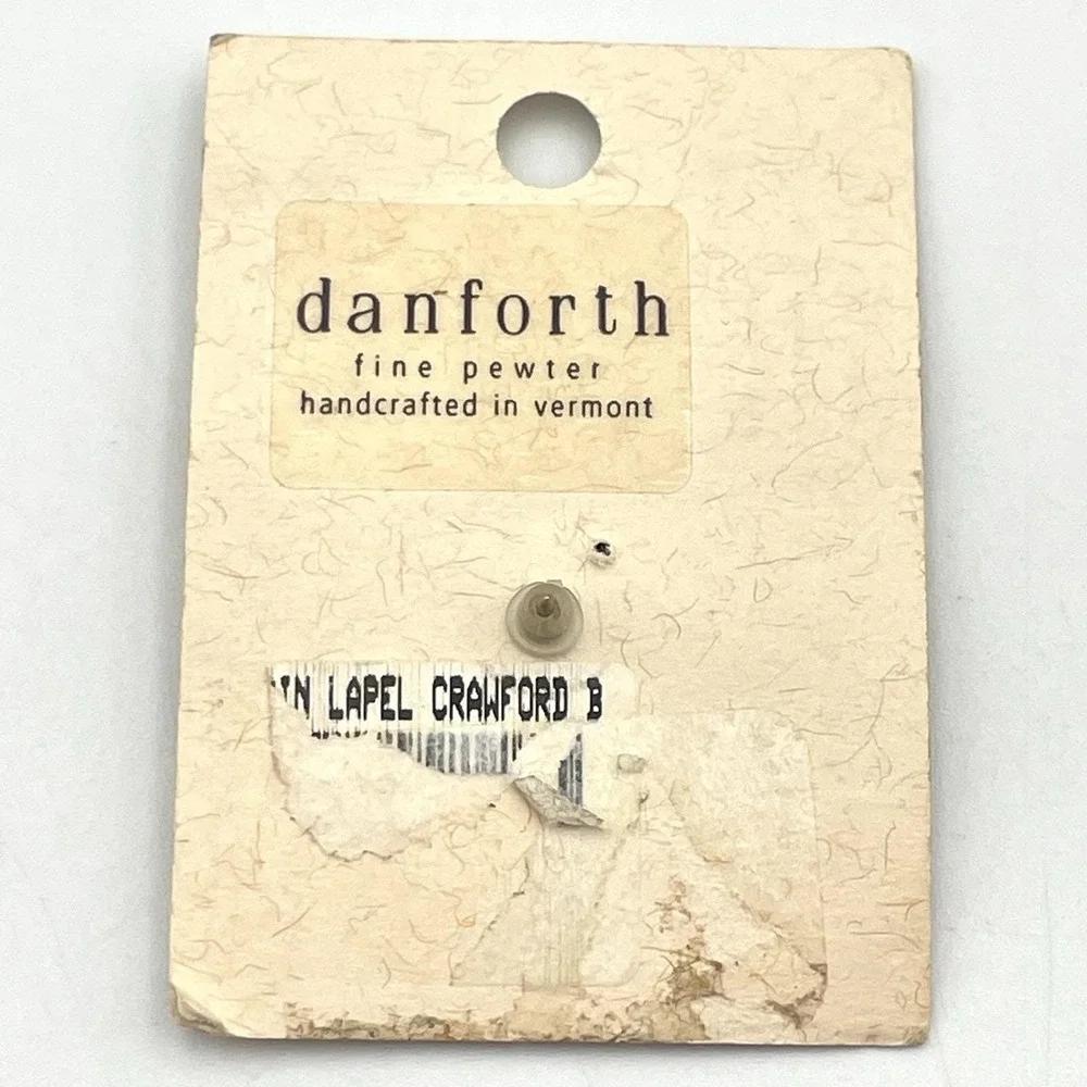 Vintage 1990s Longaberger Homestead Crawford Barn Danforth Pewter Lapel‎ Pin